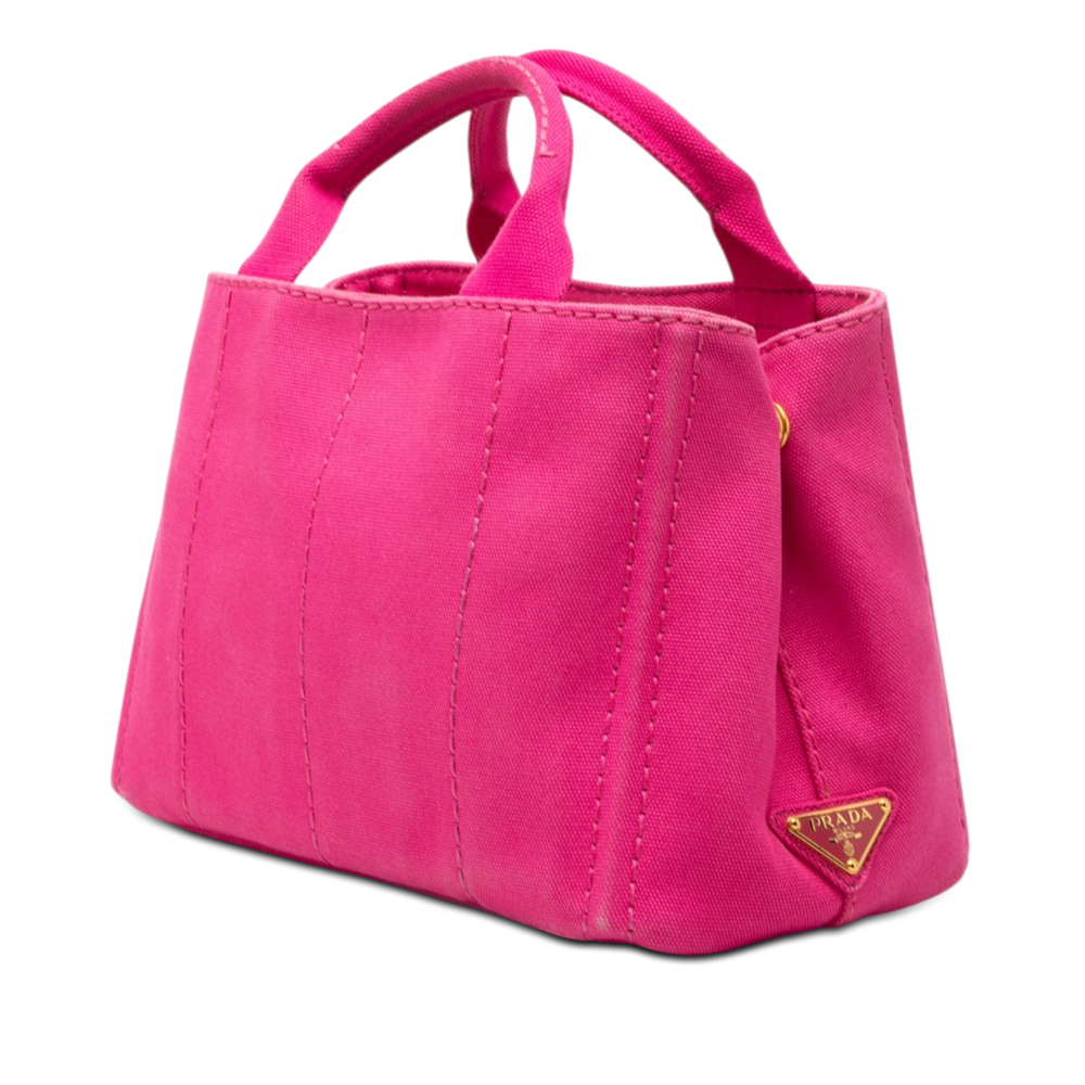 Pre-Loved Prada Small Canvas Canapa Logo Tote - Picture 2 of 7